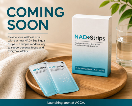 NAD+ Strips — 30 oral sublingual strips, 100mg NAD+ per strip